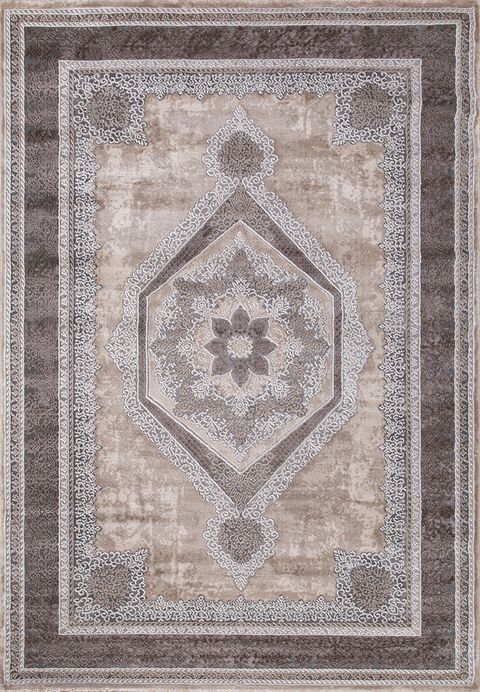 Ковер 04037C - GREY / BROWN - Прямоугольник - коллекция ARMINA