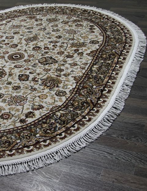 Ковер d203 - CREAM-BROWN - Овал - коллекция SHAHREZA