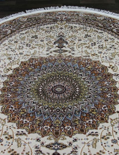 Ковер d205 - CREAM-BROWN - Овал - коллекция SHAHREZA