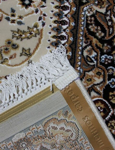 Ковер d205 - CREAM-NAVY - Прямоугольник - коллекция SHAHREZA