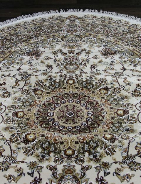 Ковер d206 - CREAM-BROWN - Овал - коллекция SHAHREZA