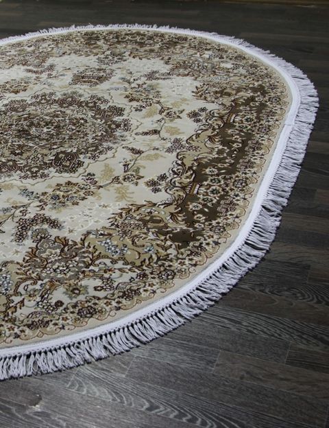 Ковер d211 - CREAM-BROWN - Овал - коллекция SHAHREZA