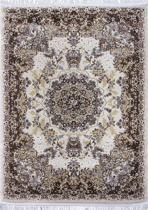 Ковер d211 - CREAM-BROWN - Прямоугольник - коллекция SHAHREZA